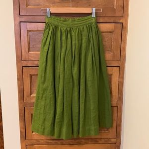Women’s XS Not Perfect Linen Midi Skirt